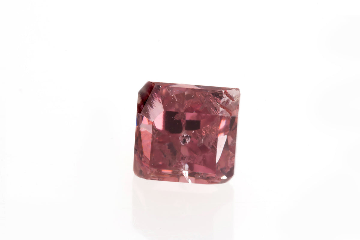 Diamond Rasberry Raspberry Pink Radiant Cut Diamond