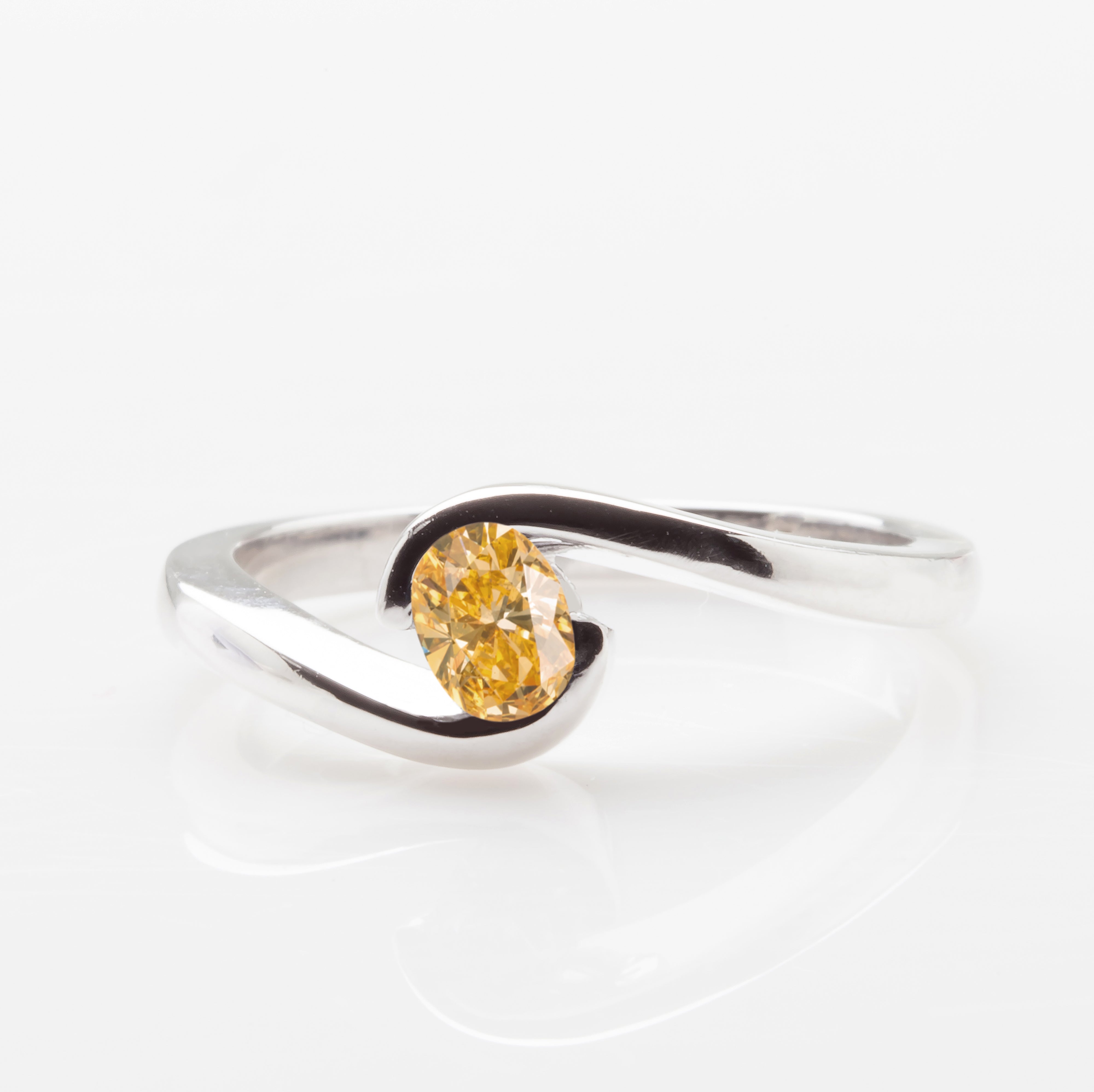 Orange Oval Tension Ring