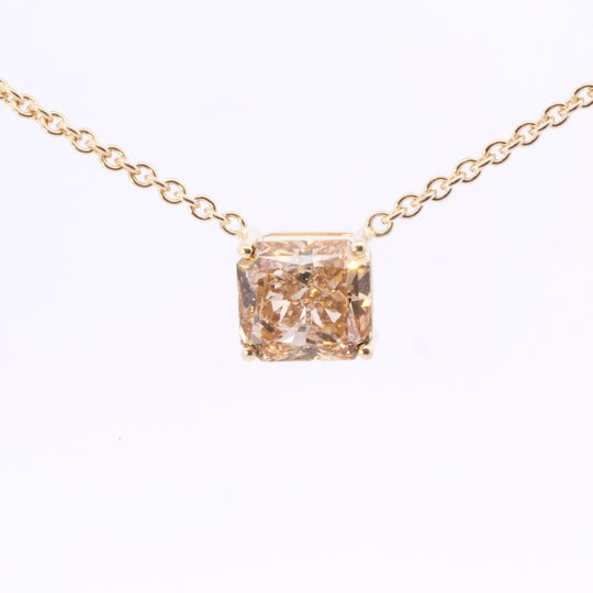 Champagne Radiant Diamond Necklace