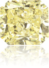 Natural Yellow Diamond Rectangle 0.81 ct Polished