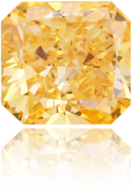 Natural Yellow Diamond Square 0.33 ct Polished