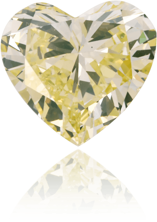 Natural Yellow Diamond Heart Shape 1.31 ct Polished