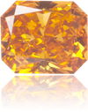 Natural Orange Diamond Rectangle 0.20 ct Polished