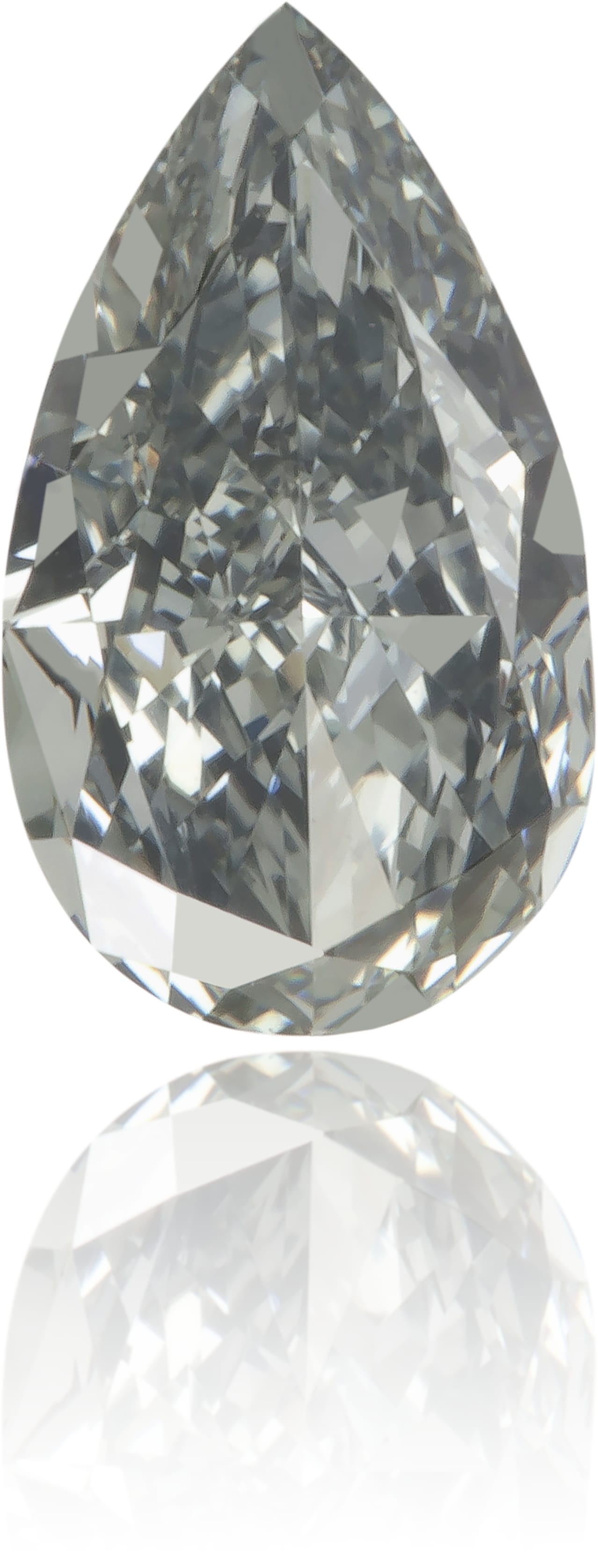 Natural Green Diamond Pear Shape 0.38 ct Polished