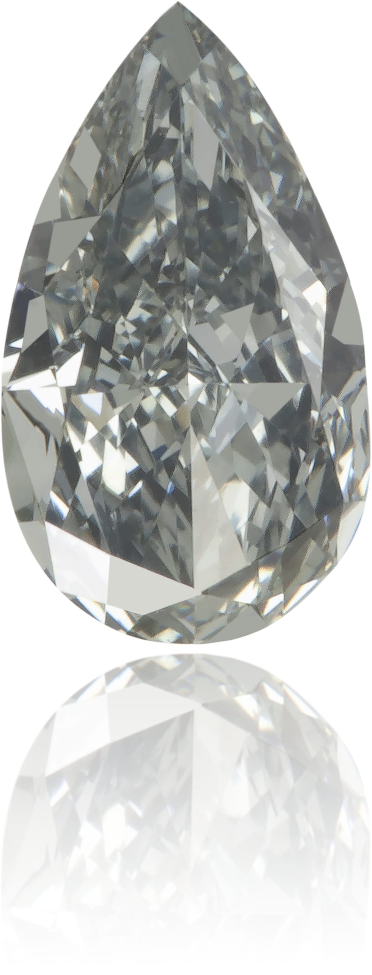 Natural Green Diamond Pear Shape 0.38 ct Polished