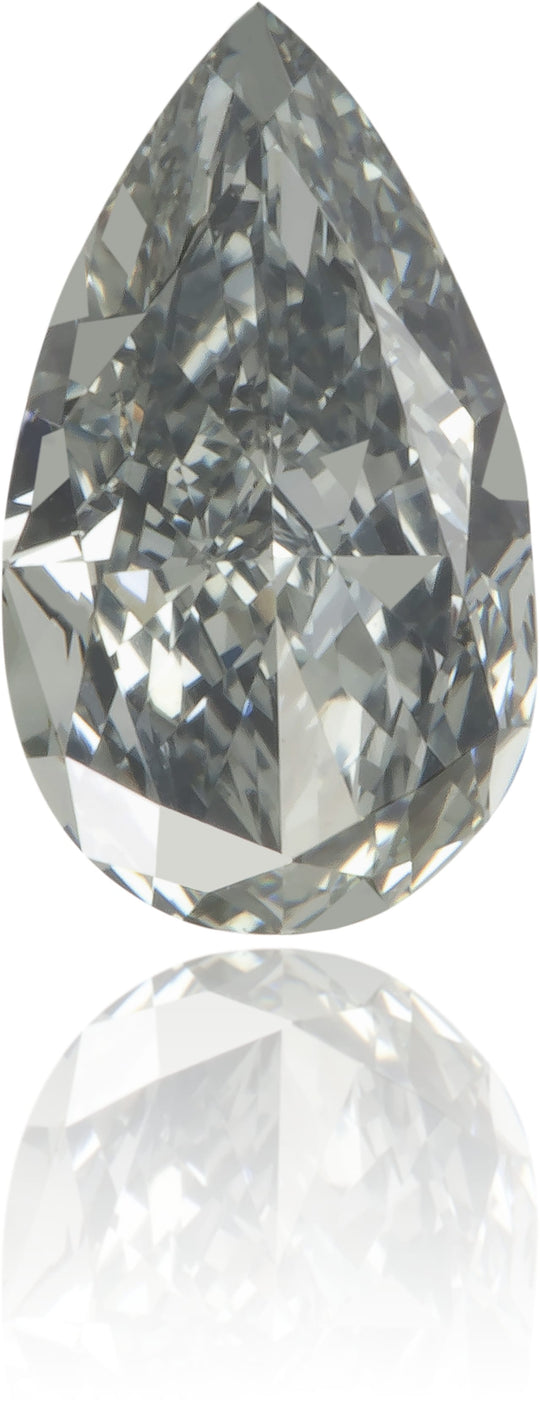 Natural Green Diamond Pear Shape 0.38 ct Polished