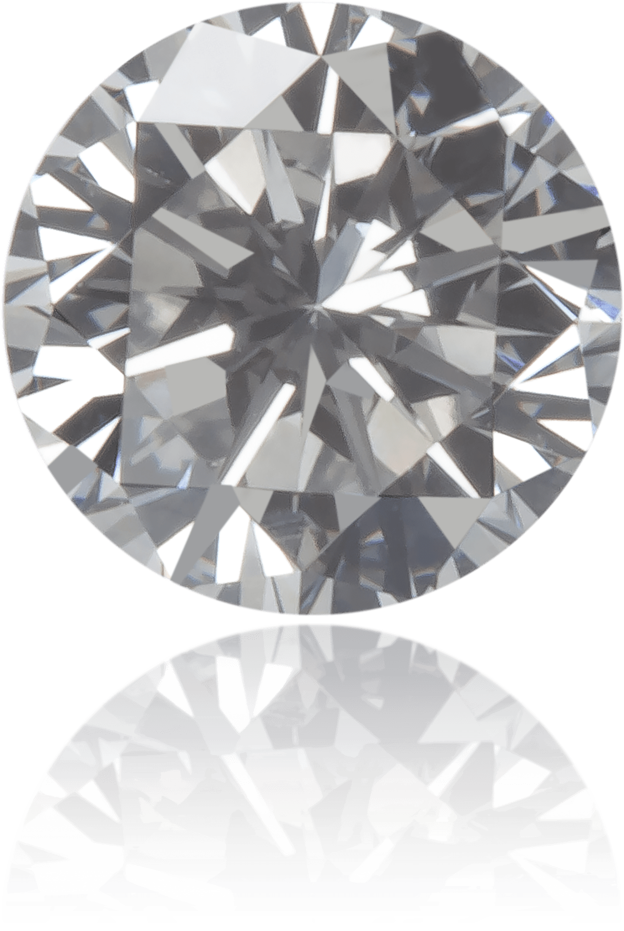 Natural Gray Diamond Round 0.26 ct Polished