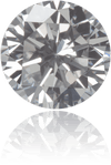 Natural Gray Diamond Round 0.26 ct Polished