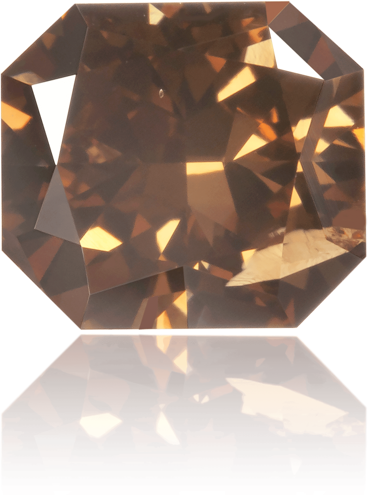 Natural Brown Diamond Rectangle 1.63 ct Polished