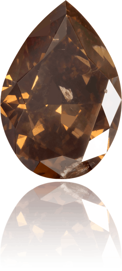 Natural Brown Diamond Pear Shape 1.38 ct Polished