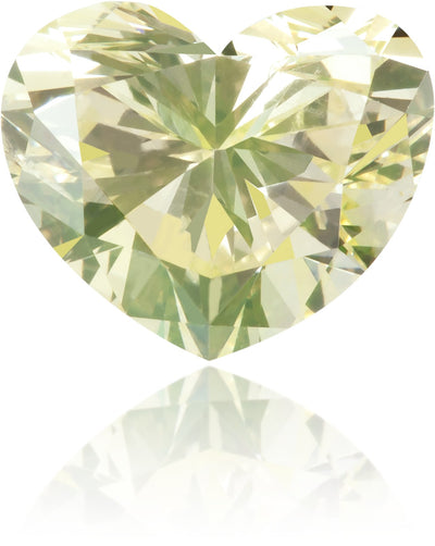 Natural Green Diamond Heart Shape 1.08 ct Polished