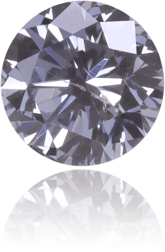 Natural Purple Diamond Round 0.10 ct Polished