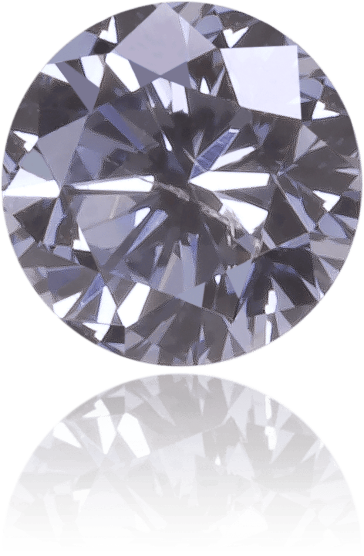 Natural Purple Diamond Round 0.10 ct Polished