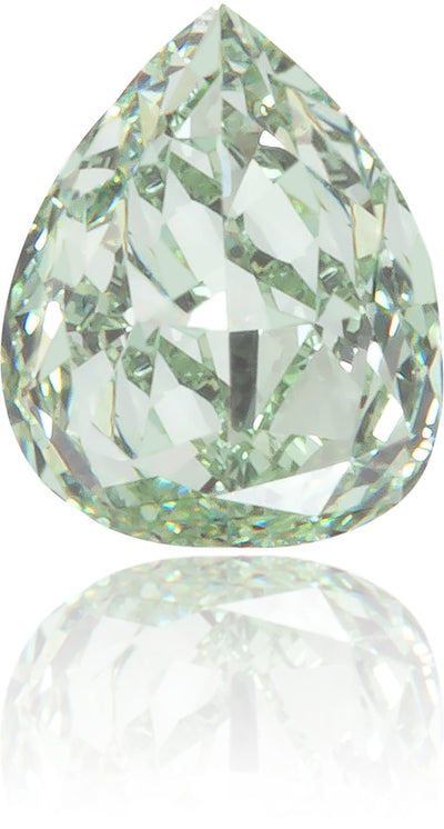 Natural Green Diamond Pear Shape 0.32 ct Polished