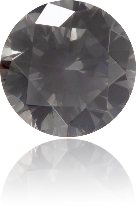 Natural Gray Diamond Round 0.33 ct Polished