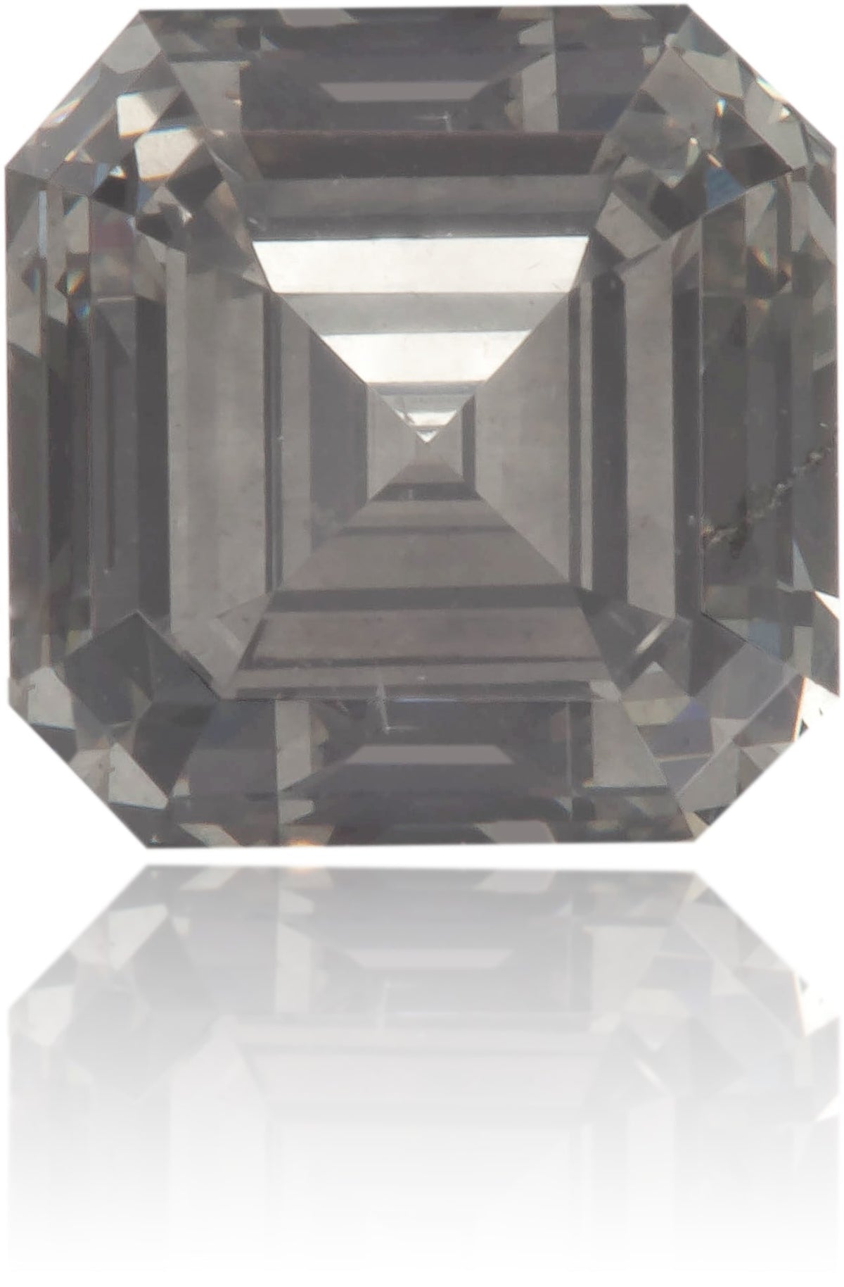 Natural Gray Diamond Square 1.02 ct Polished