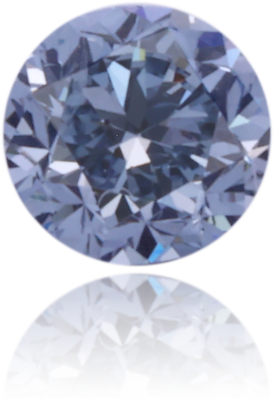 Natural Blue Diamond Round 0.08 ct Polished