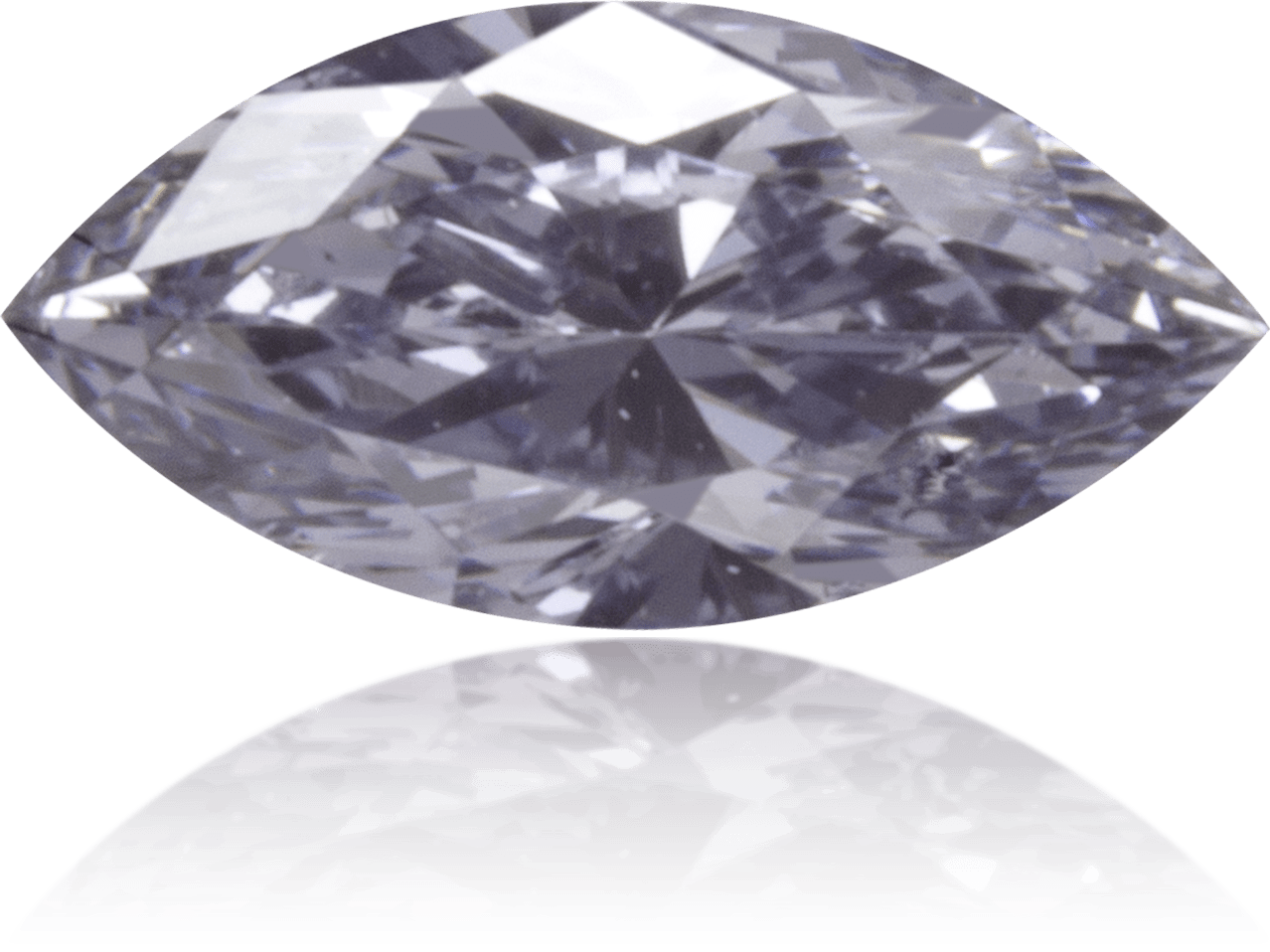 Natural Blue Diamond Marquise 0.13 ct Polished