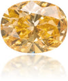 Natural Orange Diamond Oval 0.16 ct Polished