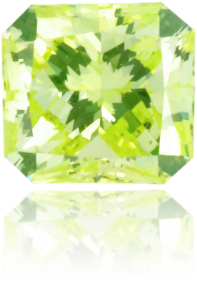 Natural Green Diamond Square 0.18 ct Polished
