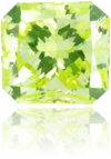 Natural Green Diamond Square 0.18 ct Polished