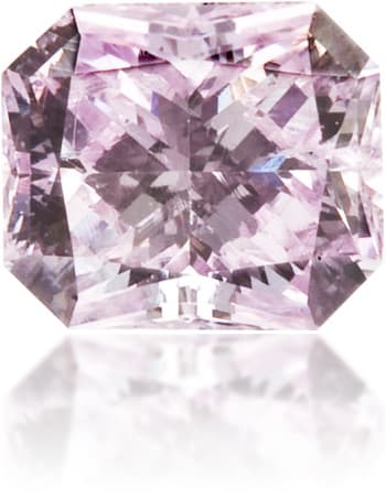 Natural Purple Diamond Rectangle 0.23 ct Polished