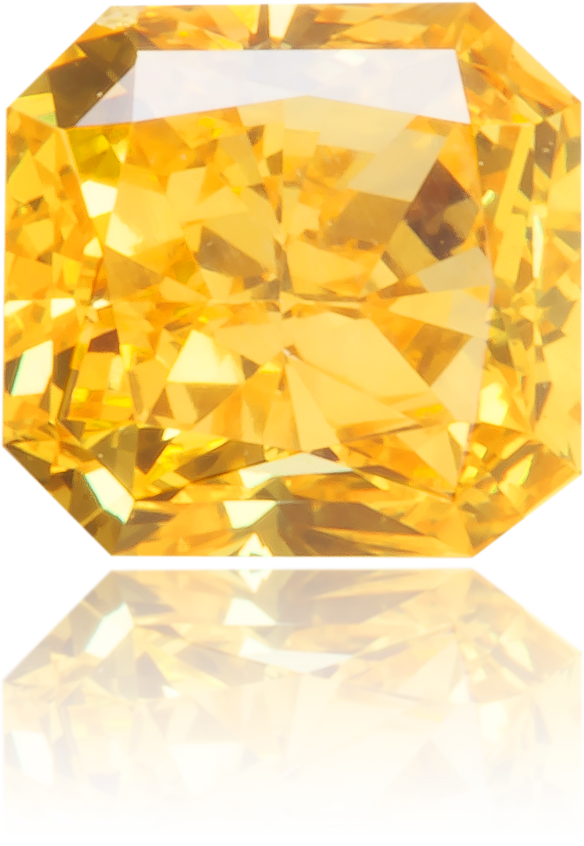 Natural Yellow Diamond Square 0.36 ct Polished