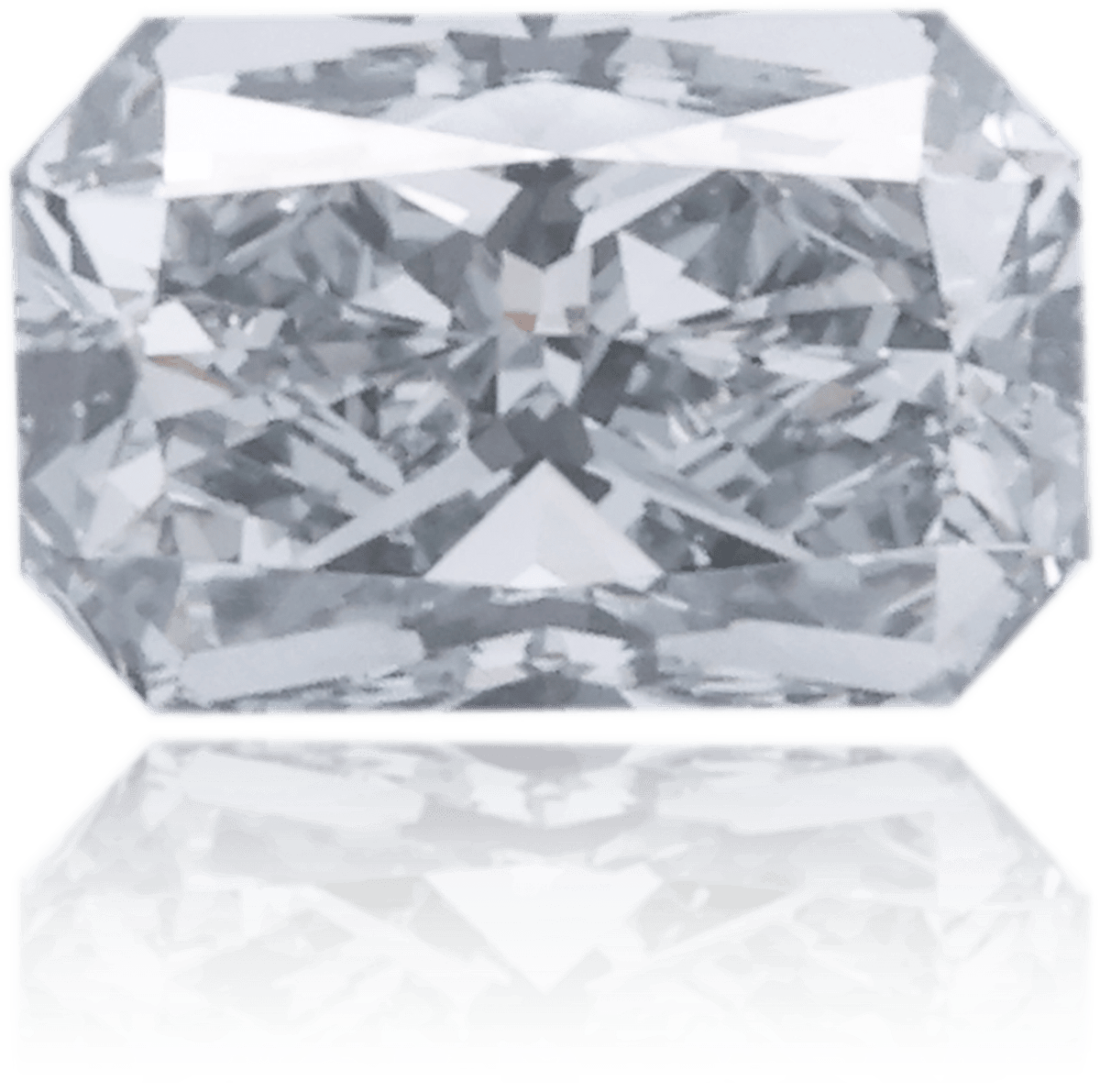 Natural Blue Diamond Rectangle 0.44 ct Polished