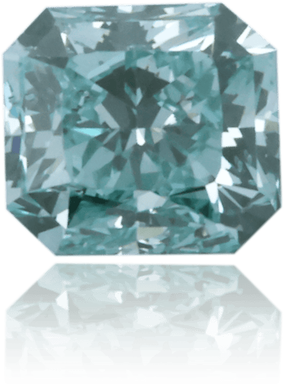 Natural Green Diamond Rectangle 0.47 ct Polished