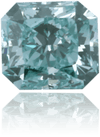 Natural Green Diamond Rectangle 0.47 ct Polished