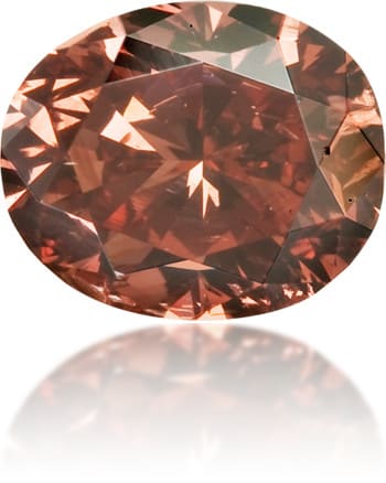 Natural Pink Diamond Oval 0.47 ct Polished