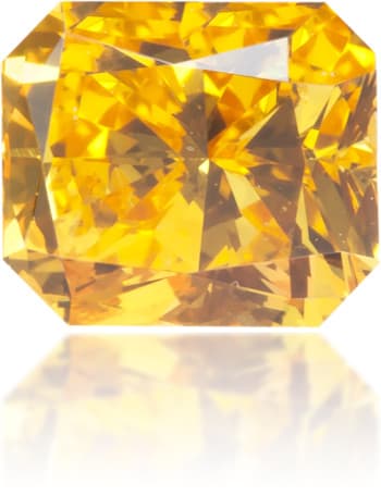 Natural Yellow Diamond Rectangle 0.50 ct Polished