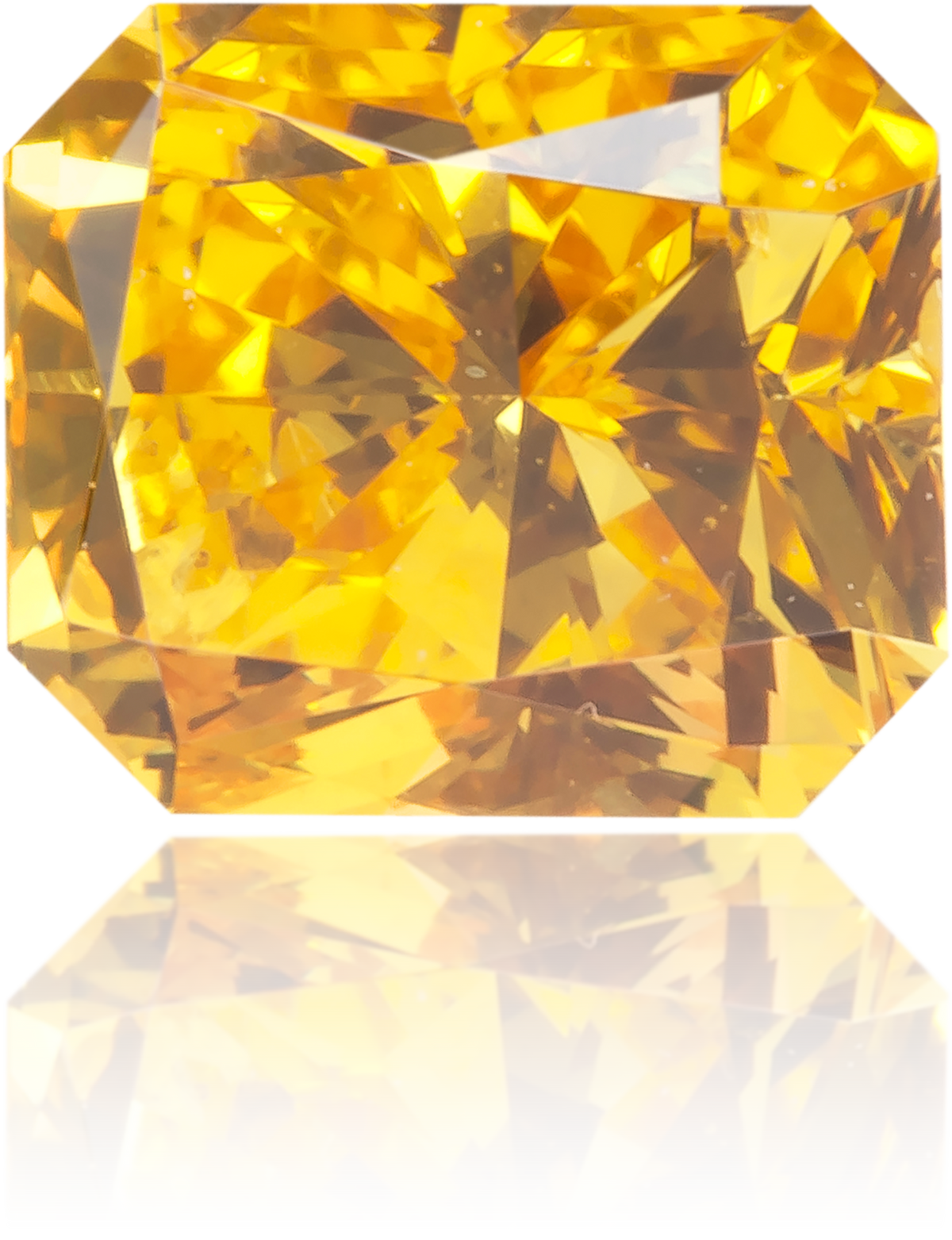 Natural Yellow Diamond Rectangle 0.50 ct Polished