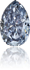 Natural Blue Diamond Pear Shape 0.52 ct Polished