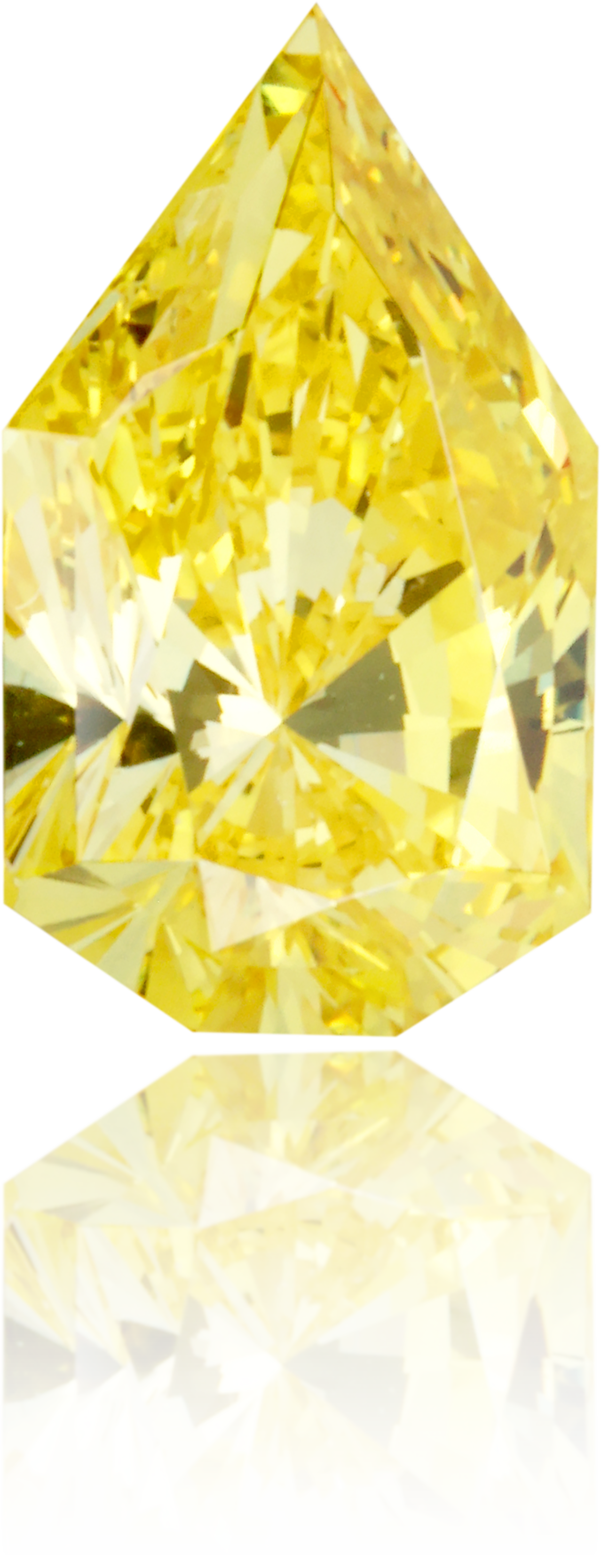 Natural Yellow Diamond Pear Shape 0.57 ct Polished