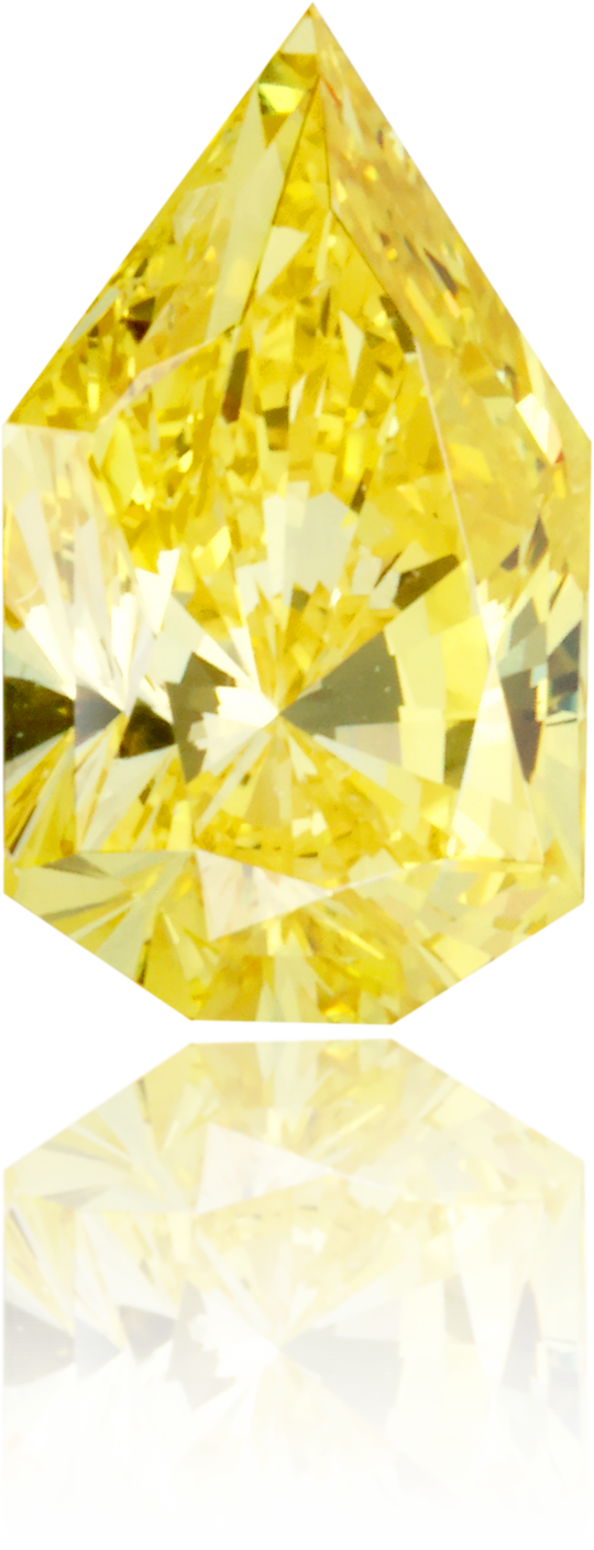 Natural Yellow Diamond Pear Shape 0.57 ct Polished