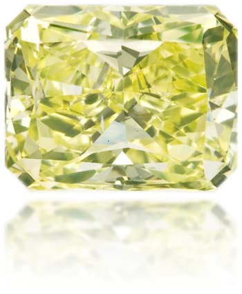 Natural Green Diamond Rectangle 0.84 ct Polished