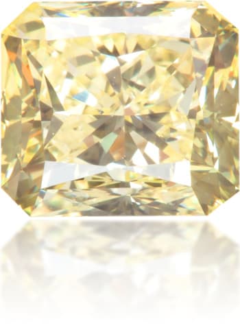 Natural Yellow Diamond Square 0.86 ct Polished