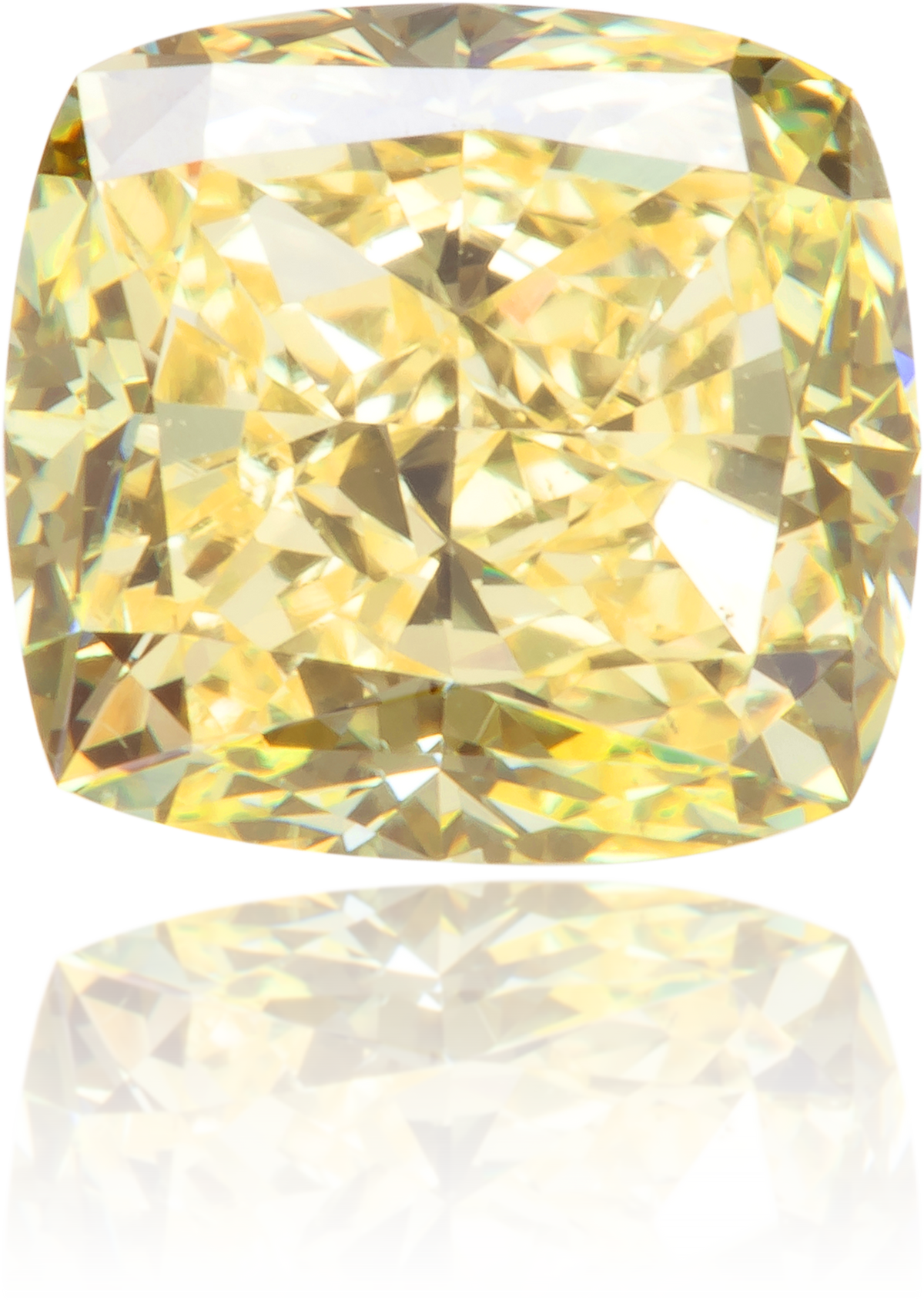 Natural Yellow Diamond Square 0.86 ct Polished