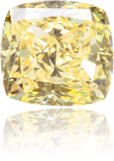 Natural Yellow Diamond Square 0.86 ct Polished