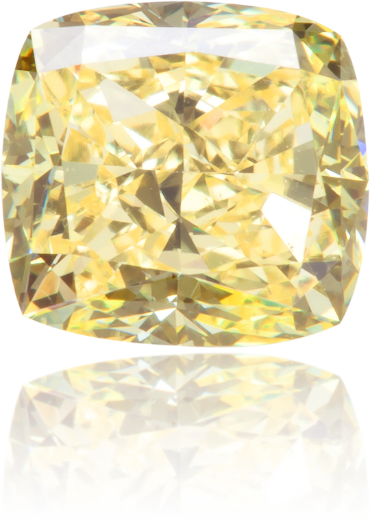 Natural Yellow Diamond Square 0.86 ct Polished