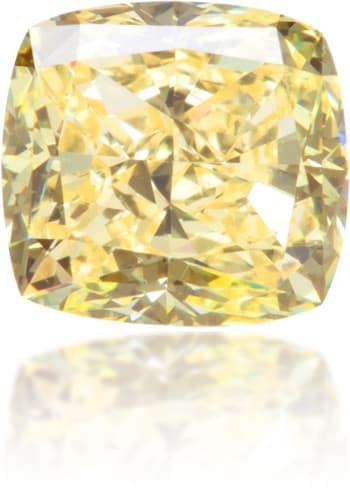 Natural Yellow Diamond Square 0.86 ct Polished