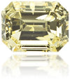 Natural Yellow Diamond Rectangle 0.85 ct Polished