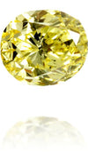 Natural Yellow Diamond Oval 0.87 ct Polished