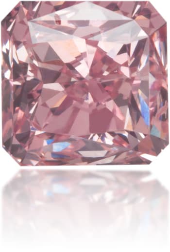 Natural Pink Diamond Rectangle 0.87 ct Polished