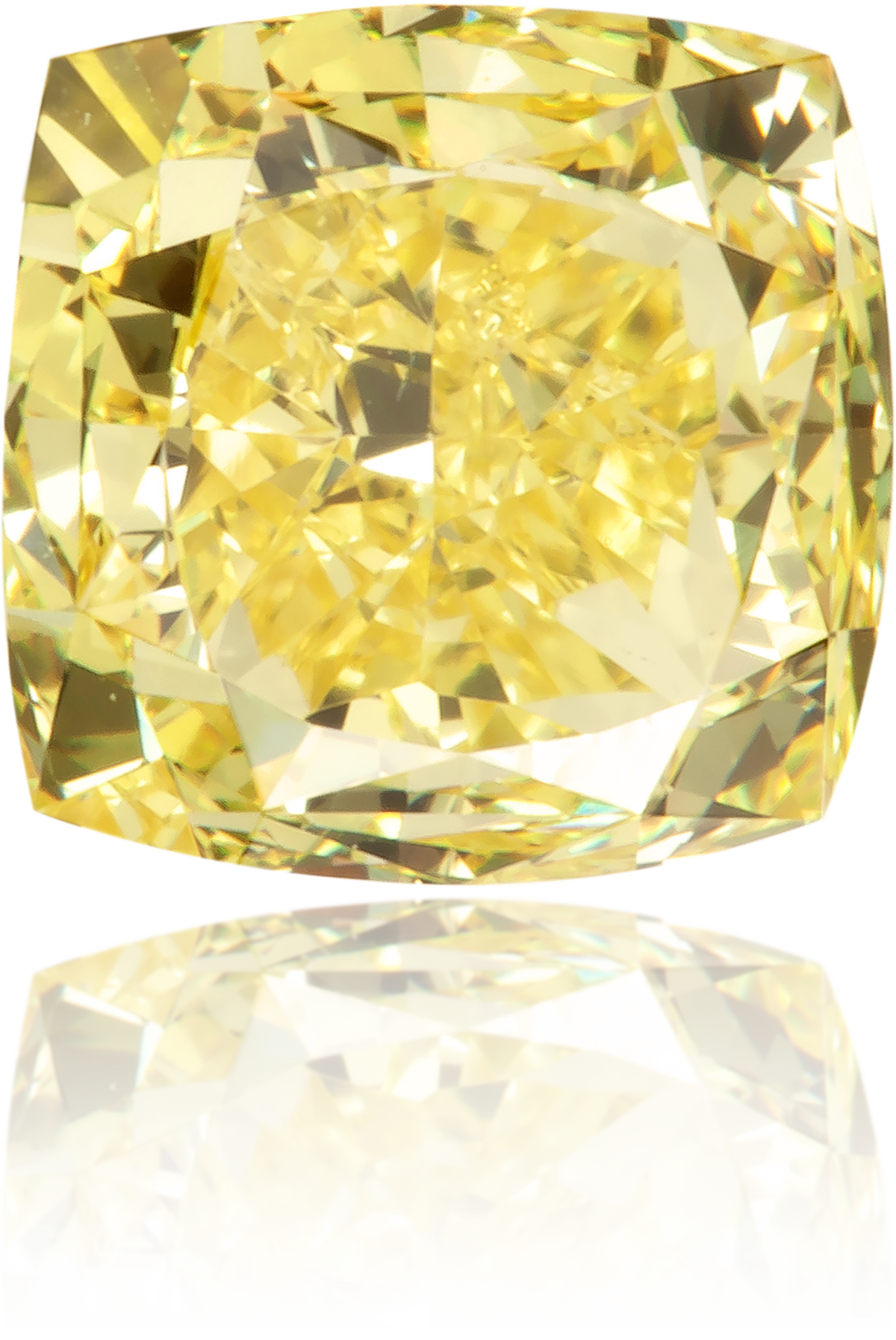 Natural Yellow Diamond Square 0.92 ct Polished