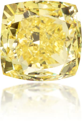 Natural Yellow Diamond Square 0.92 ct Polished