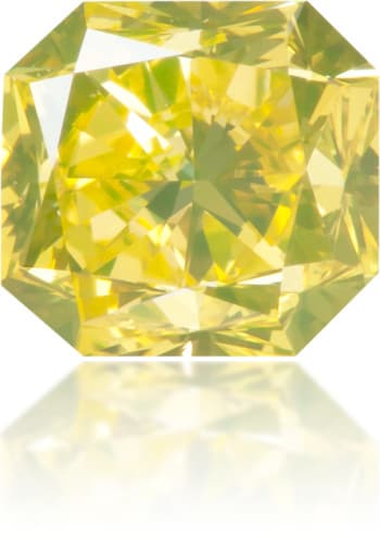 Natural Green Diamond Square 0.92 ct Polished