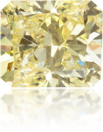 Natural Yellow Diamond Rectangle 0.95 ct Polished