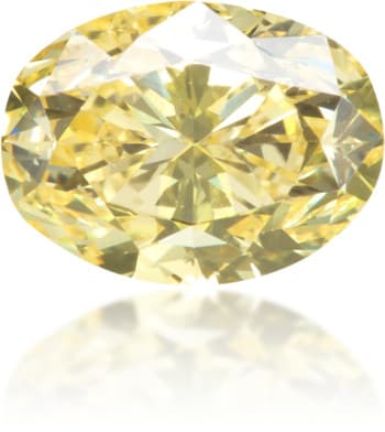 Natural Yellow Diamond Oval 1.00 ct Polished